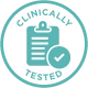 Aqua Clinically Tested Badge