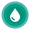 Aqua droplet icon
