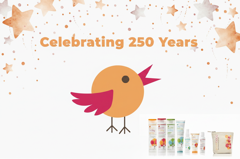 Celebrating 250 Years - Earth Baby Logo Colors