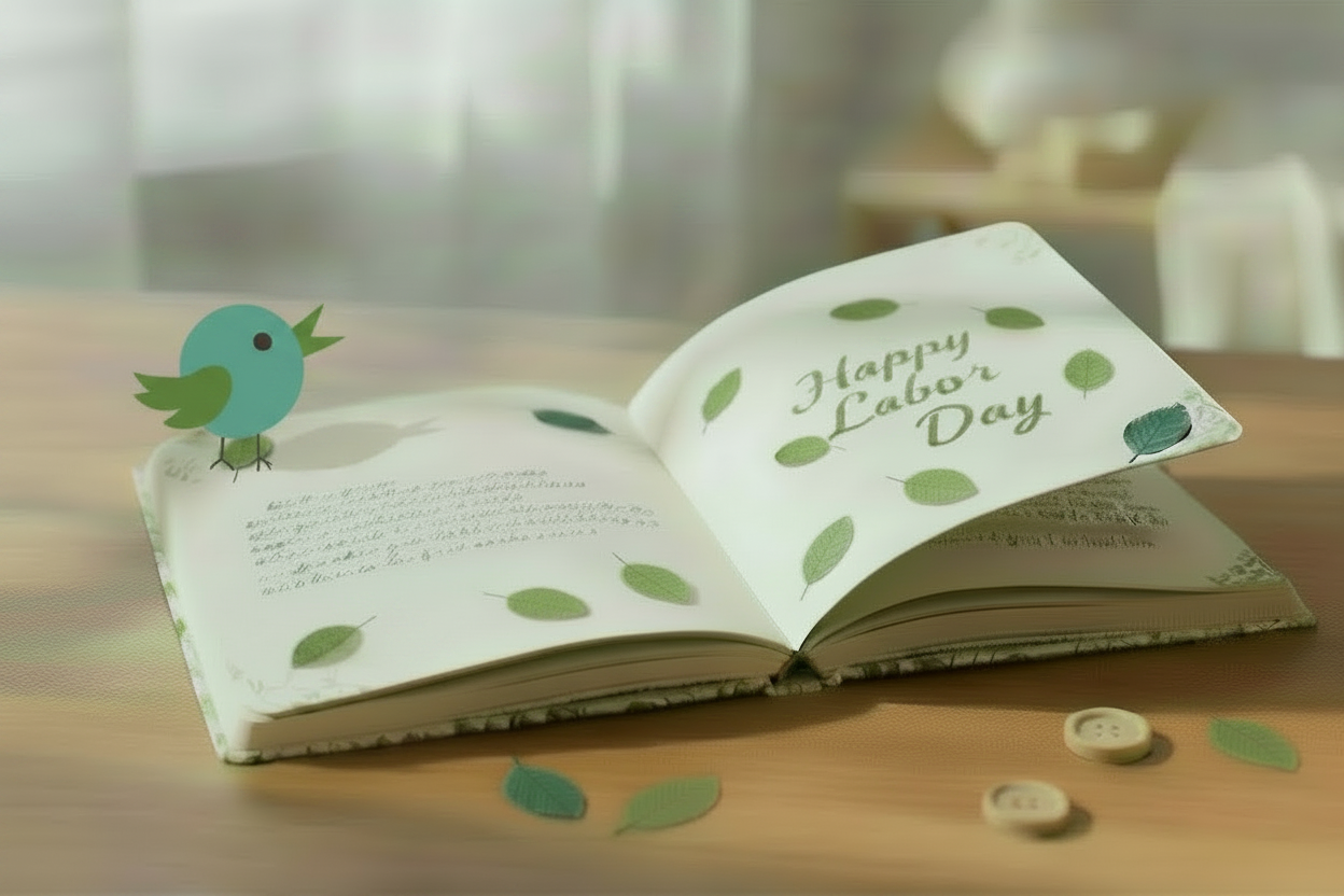 Happy Labor Day Book - Main Bird Only